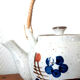 Stoneware tea set with currants, vintage Japan