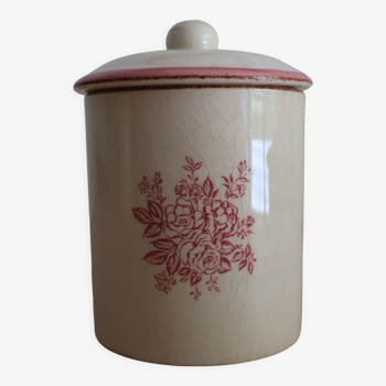 Spice jar with floral lid