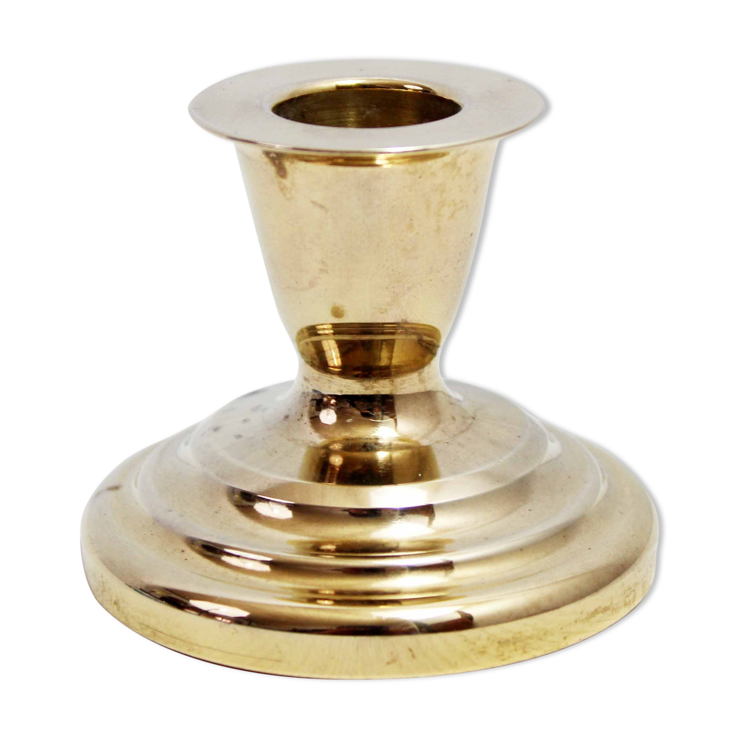 Solid brass candle holder 1950