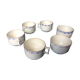 6 old bowls with old ceramic bowls
