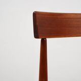 Set of 4 Teak Dining chairs by Arne Hovmand-Olsen for Mogens Kold