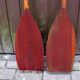 Paire de pagaies vintage 1970