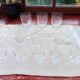 Set of 15 old glasses from the 40s
