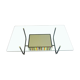 Table basse  top verre