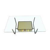 Table basse  top verre