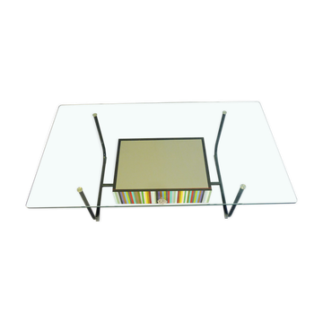 Table basse  top verre