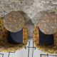 Pair of polystyrene cocktail shells 1970s