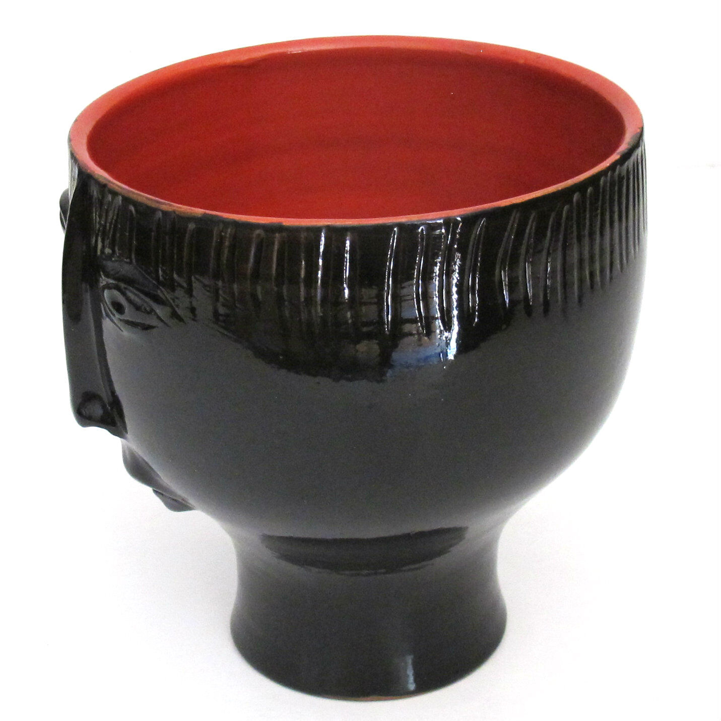 Anthropomorphic ceramic vase by Robert and Jean Cloutier