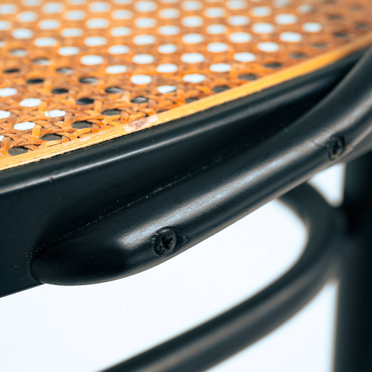 Thonet bentwood webbing chairs 214f 210r chairs, set of 2