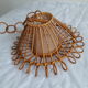 Suspension vintage rotin