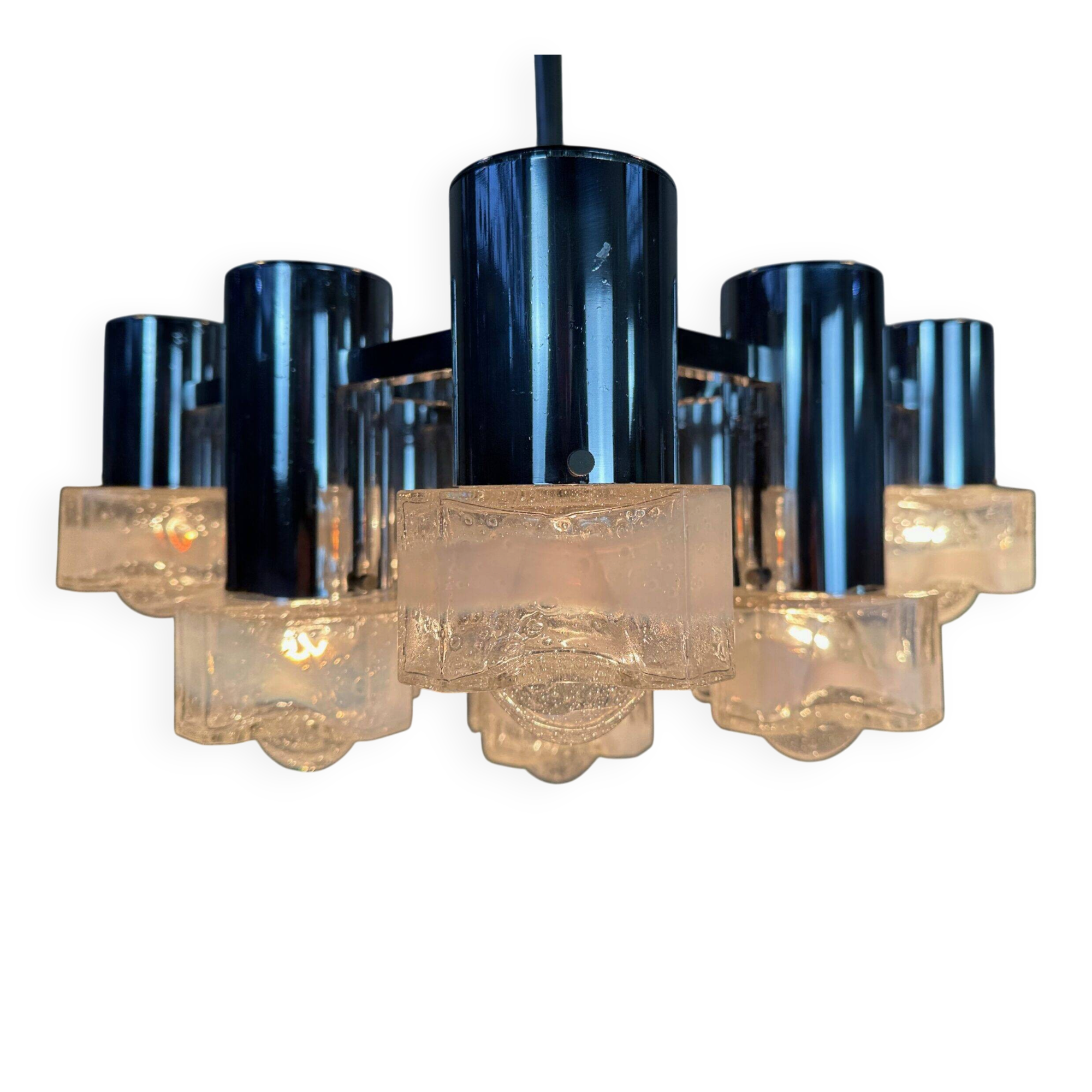 Chandelier vintage de design italien