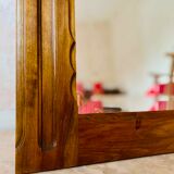 Miroir bois sculpté en chêne 1920