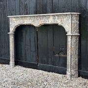 Regency fireplace in grey Ardennes marble, 18th century