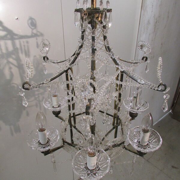 Pagoda shaped glass pendants chandelier
