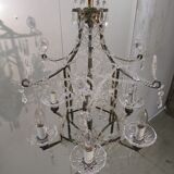 Pagoda shaped glass pendants chandelier