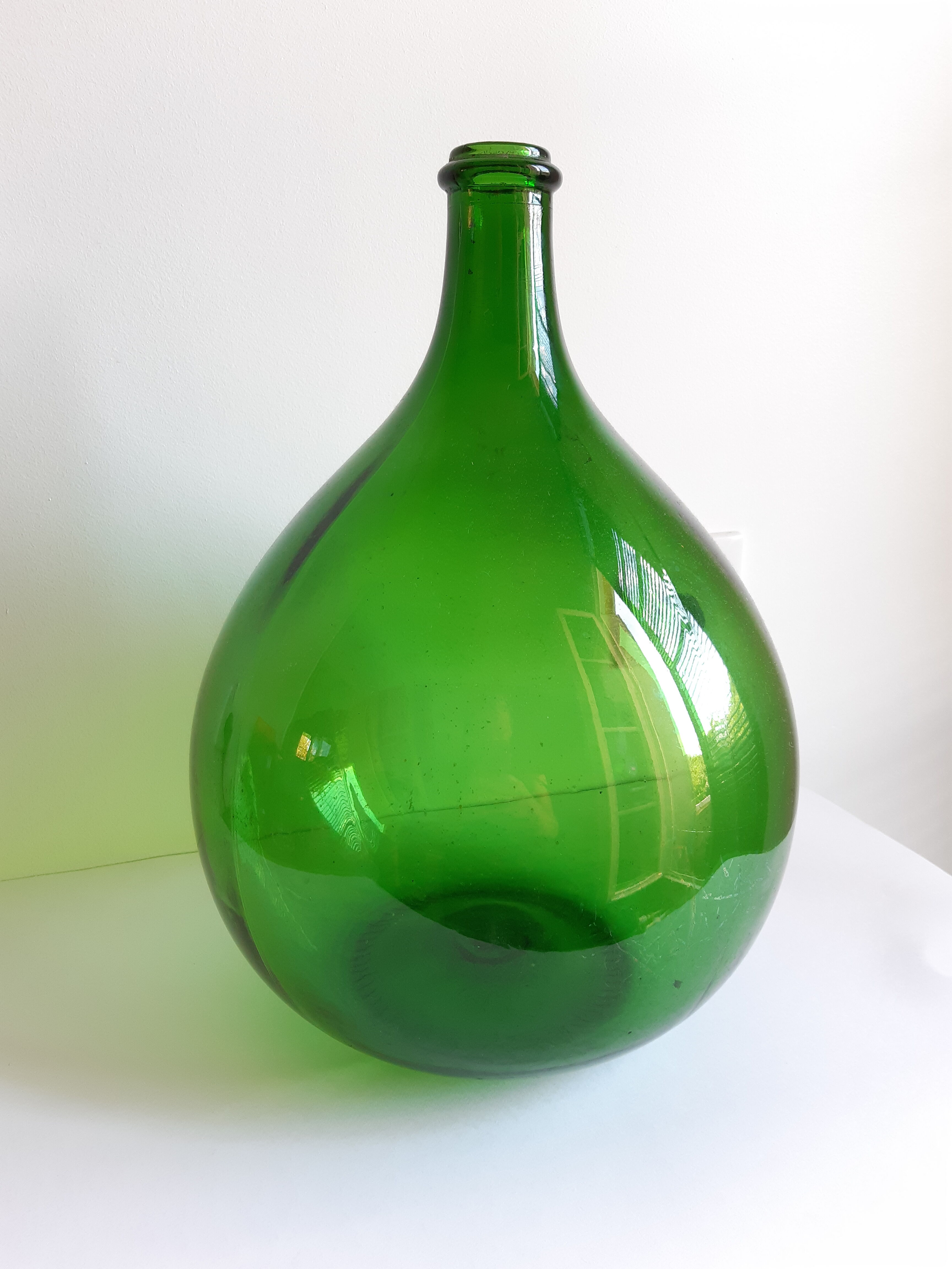 Demijohn vintage green 10 liters