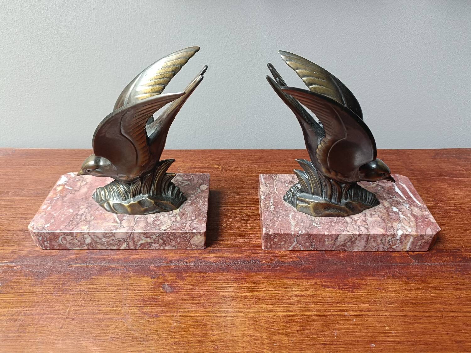 Art Deco Bird Bookends