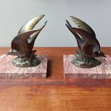 Art Deco Bird Bookends