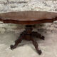 Napoleon III era pedestal table in mahogany around 1850