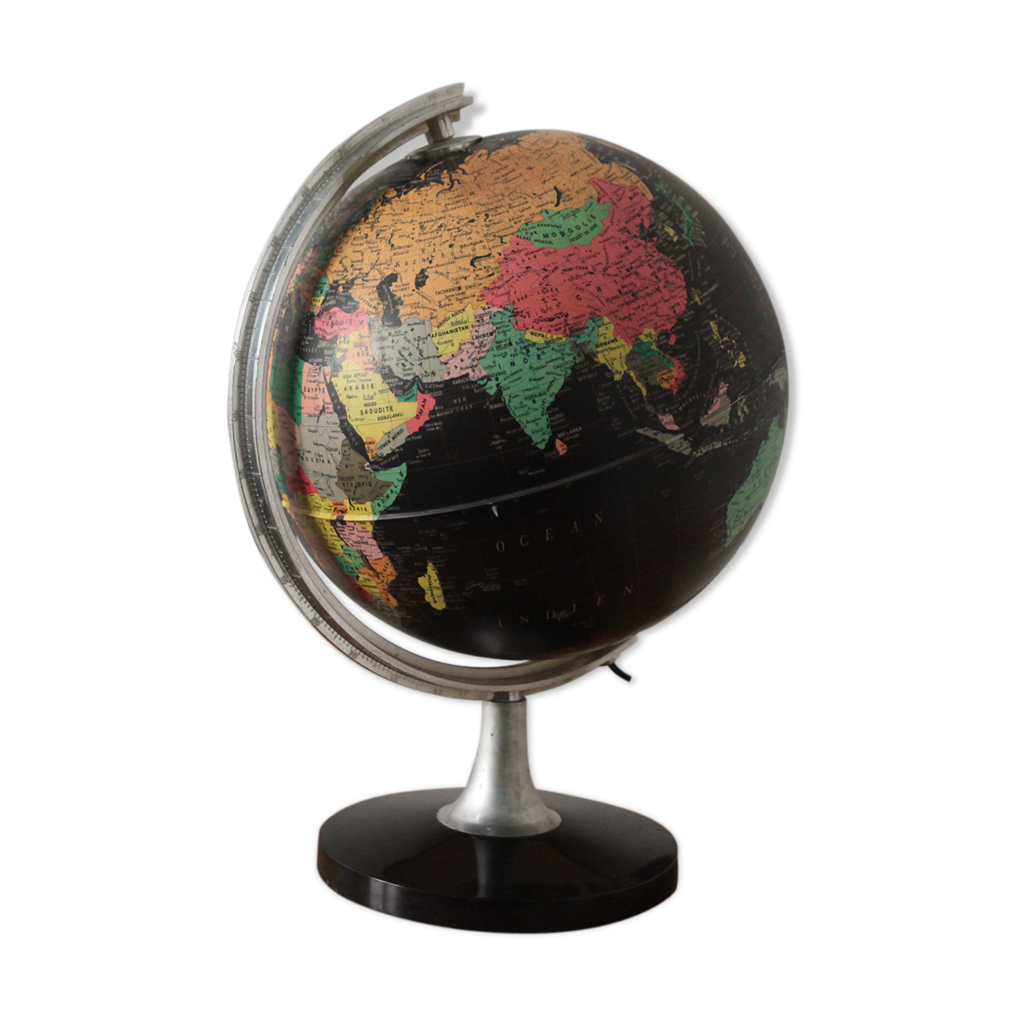 Bright black globe