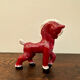 Small retro red horse from the 40s made in England/ceramic