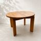 Large extendable table from Maison Regain in solid elm.
