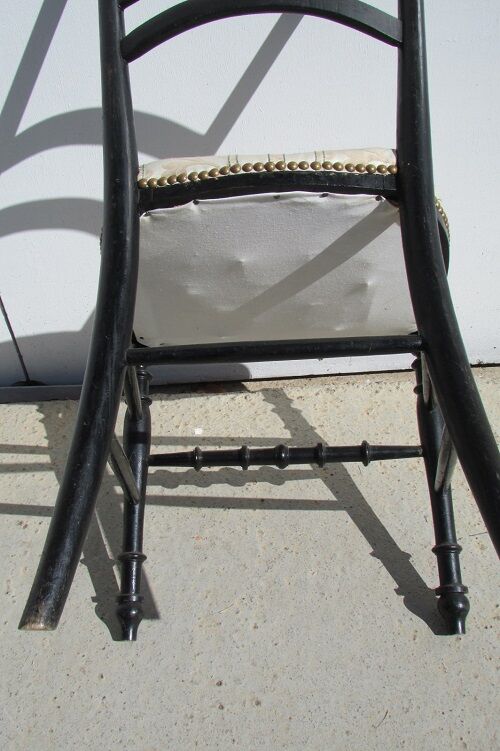 Napoleon III chair in blackened wood