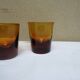 Ensemble de 6 verres ambres fabrication artisanale