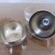 “Pear” sugar bowl in silver metal from the 70s