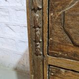 Burmese teak chest of drawers