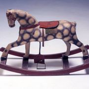 Antique Rocking Horse, 1940s, Czechoslovakia