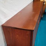 Scandinavian enfilade of the 70s, teak plated.