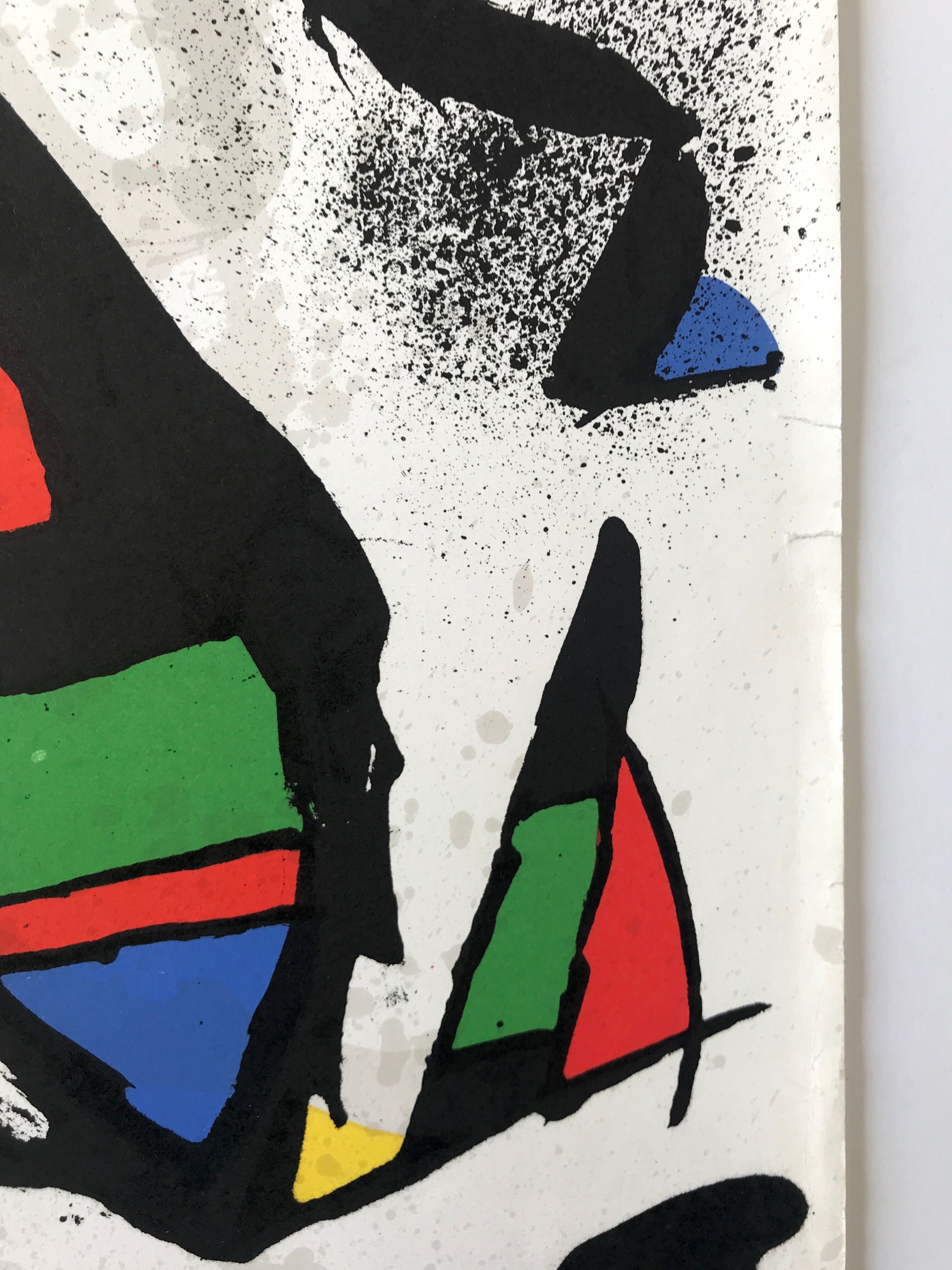 Poster in lithograph by Joan Miro, Galerie Maeght, 1978