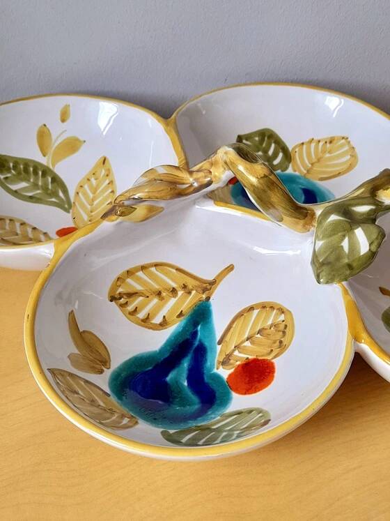 Italian ceramic aperitif serving bowl