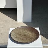 Indonesian green ceramic dish D:26.5