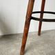 High tripod oak stool