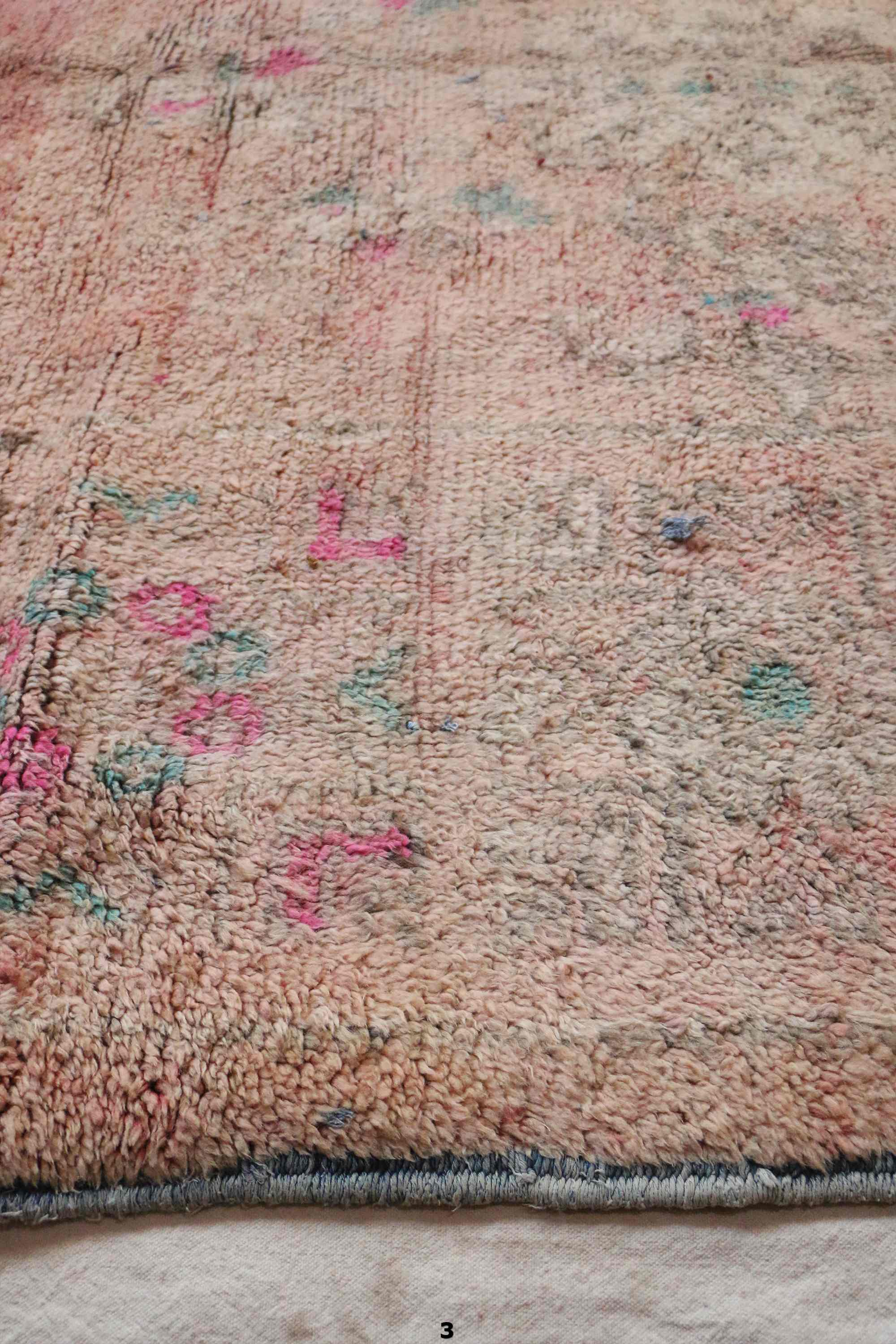 Old moroccan carpet - 193 x 373 cm