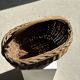 Large antique woven wicker basket with handle H45 L43 D25