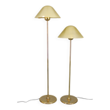 1980s Pair of VeArt-Murano Floor Lamps in Brass Finish ,Italy