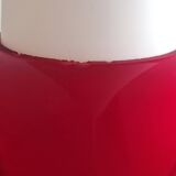 Red and opaline glass pendant lamp, 1960's