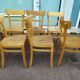 Lot de 12 chaises de bistrot bar bois vintage luterma