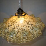 Old hanging with opaline clichy straw and white
