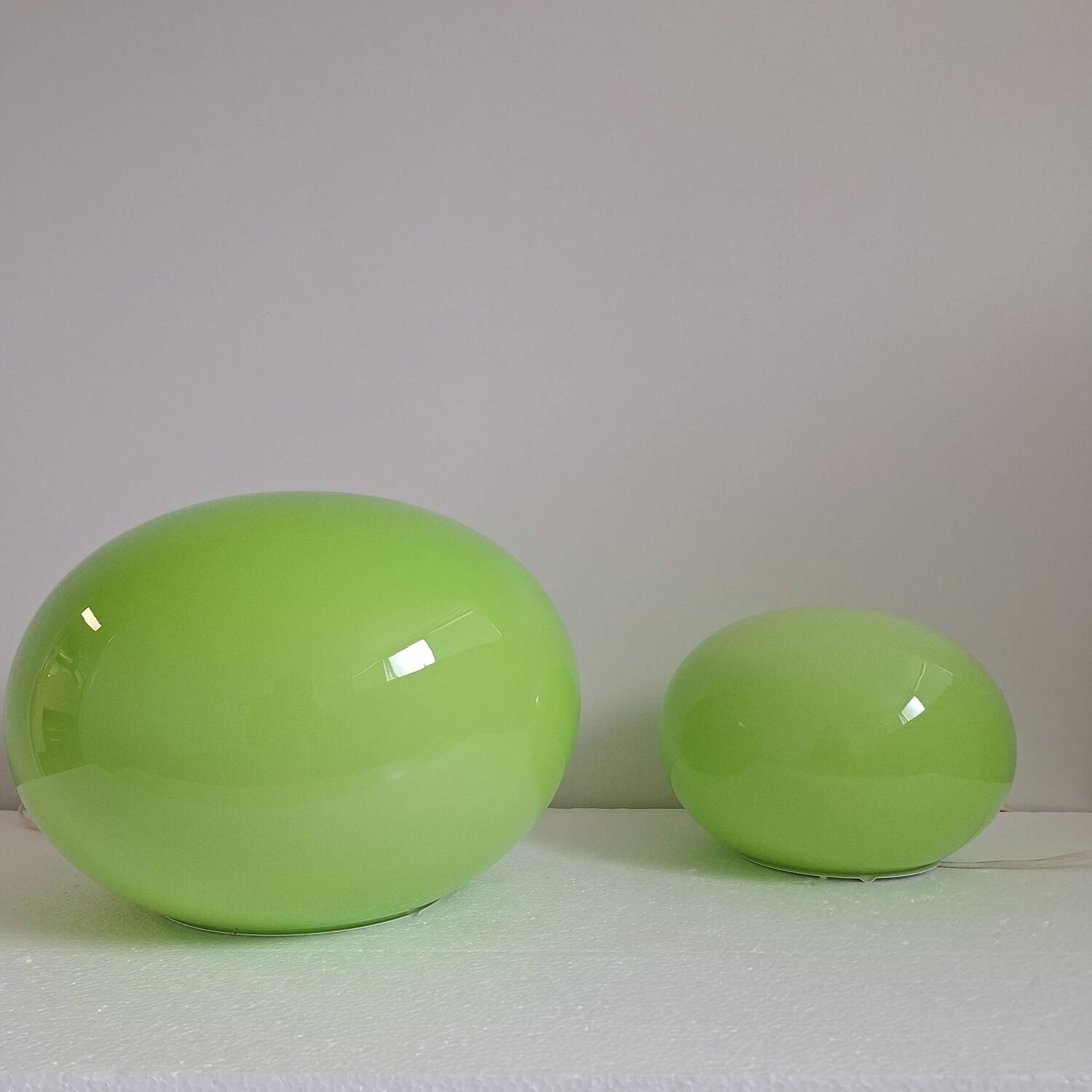 Set of large vintage table lamps by Ilu De Vetro
