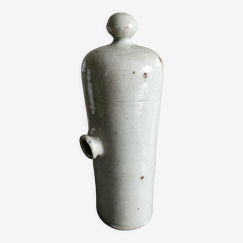 Grey glazed stoneware hot water bottle