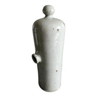 Grey glazed stoneware hot water bottle