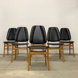 Beech chairs, norway brødrene sørheim, nesttun, 1950s/60s, vintage