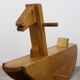 50s wooden rocking horse