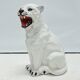 Tiger Statue Ceramic White