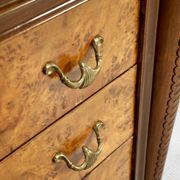 Buffet, cabinet Art Déco vintage italien en noyer foncé