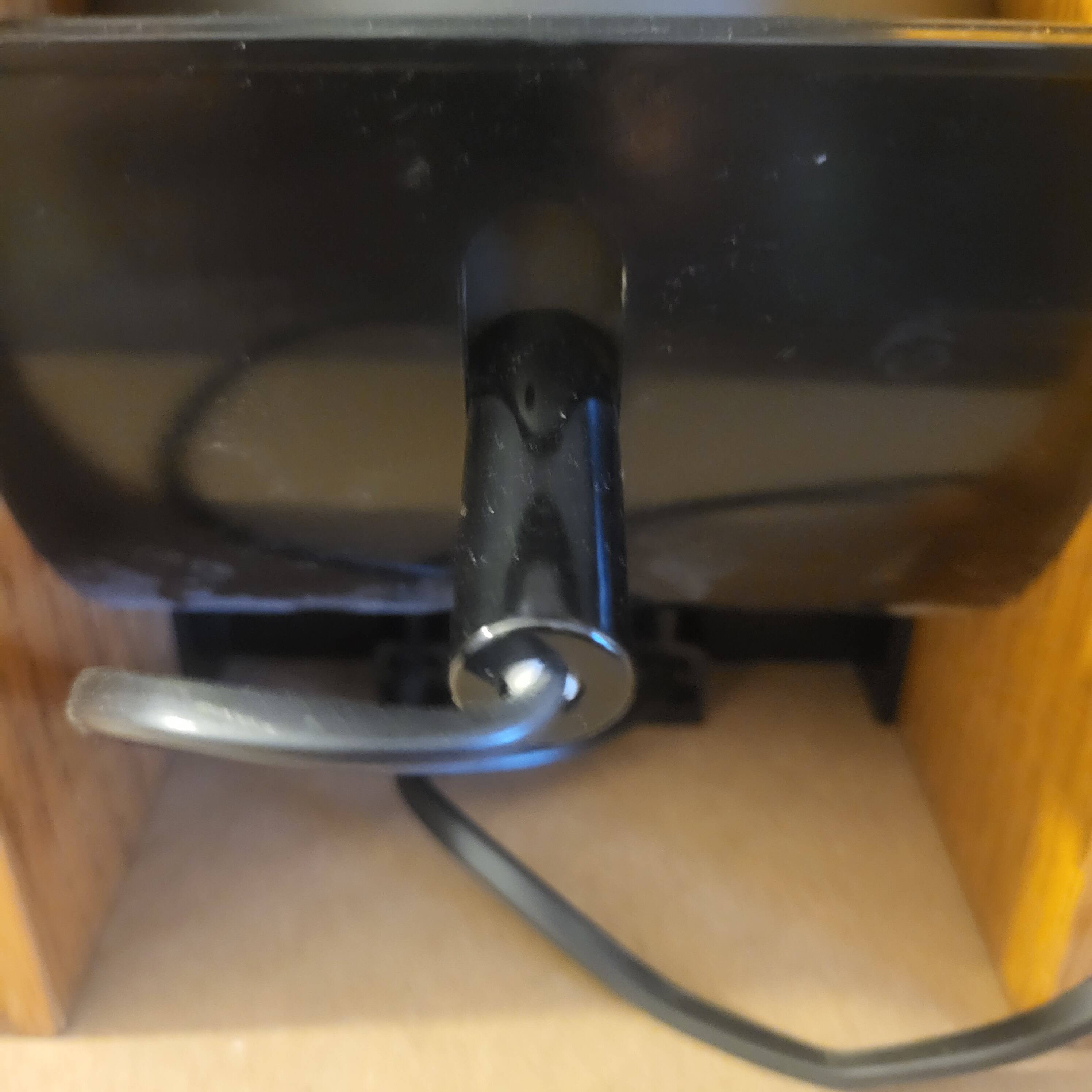 2 white eye lamps, wood, metal, vintage, Germany